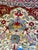 Oversized Hand Knotted Wool Agra Ivory Lavender Red Medallion Rug 24' X 17' For Sale In New York - Image 6 of 9