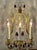 French Pair Antique Bronze French Amethyst Crystal Candelabra Lamp Girandoles Lyre Back For Sale - Image 3 of 8