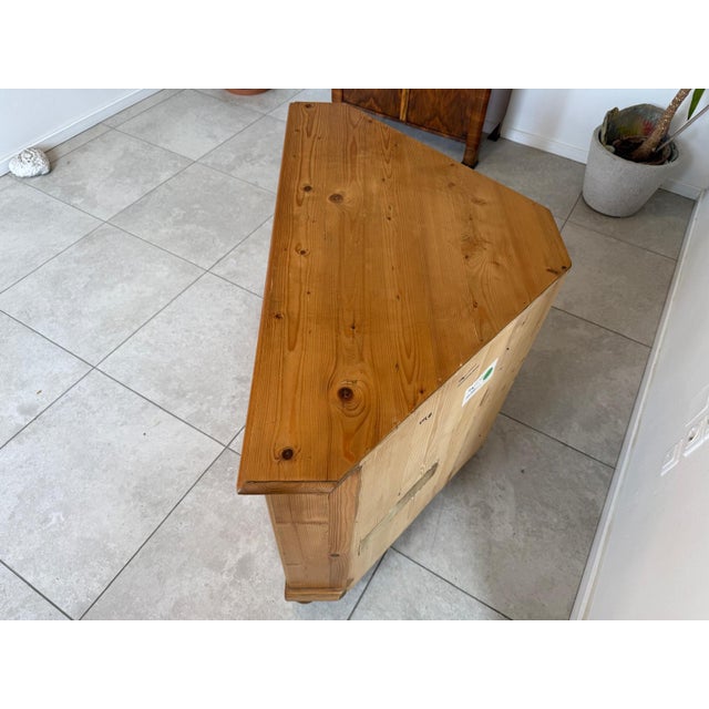 Rustic Corner Sideboard in Softwood For Sale - Image 6 of 11