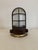 Vintage Industrial Caged Bulkhead Ceiling Light with Ribbed Glass, 1970s For Sale - Image 14 of 14