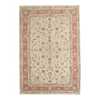 Vintage Hand-Knotted Persian Tabriz Rug 6'8" X 9'8" For Sale