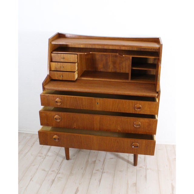1960s Mid-Century Modern Teak Secretaire, 1960 For Sale - Image 5 of 10