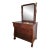 Late 19th Century American Empire Mahogany Chest of Drawers With Mirror For Sale