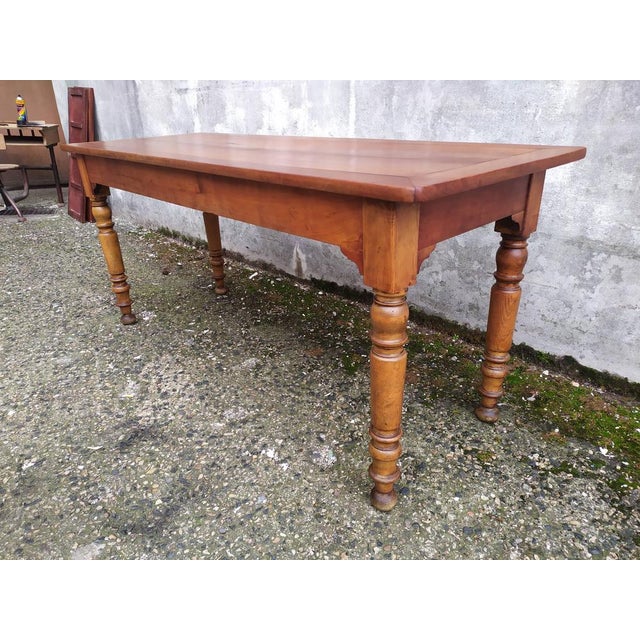 Wood Walnut Bistro Table For Sale - Image 7 of 16