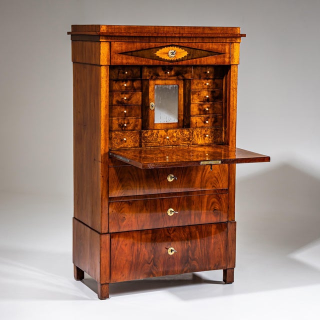 Antique Biedermeier Secretaire, Austria, 1820 For Sale - Image 16 of 16