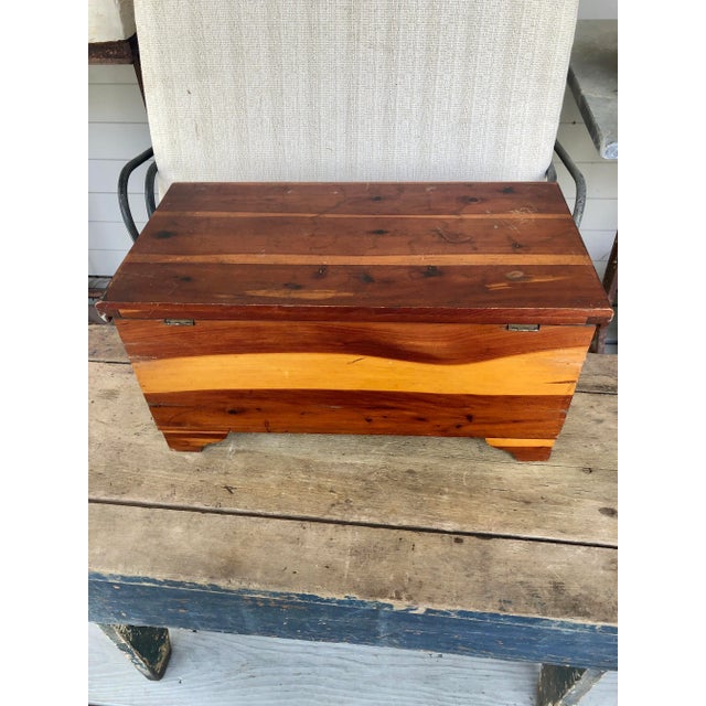 1960s 1960s Rustic Cedar Box For Sale - Image 5 of 11