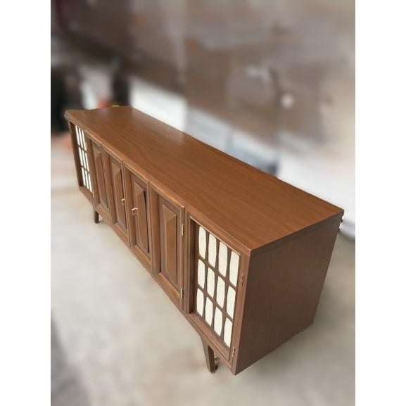 Mid 20th Century Entertainment Center Stereo Cabinet Tv Stand Credenza Buffet For Sale - Image 5 of 16