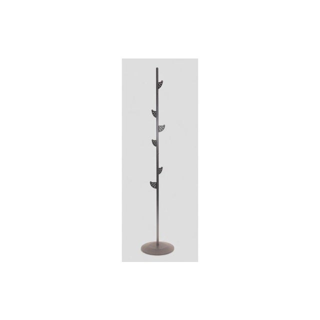 Contemporary Modern Black Metal Floor Coat Rack For Sale - Image 3 of 10