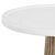 Featuring a beautifully fluted cast aluminum base finished in a warm antique brass, this striking side table brings...