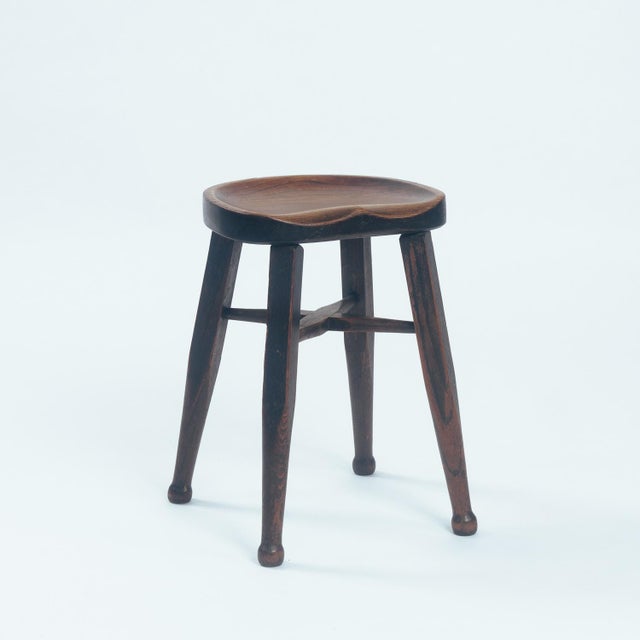 Antique Walnut Stools from Gaskell and Chambers, 1890s, Set of 2 For Sale - Image 3 of 15