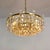 Mid-Century Modern Mid-Century Brutalist Clear Crystal and Brass Chandelier from Palwa, 1970s For Sale - Image 3 of 12
