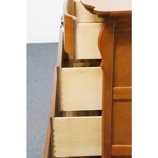 Brown Lexington Furniture Victorian Sampler Collection Quarter Sawn Oak 32" Chest of Drawers 391-306 For Sale - Image 8 of 15