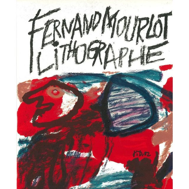Fernand Mourlot Lithograph is a splendid lithograph realized as Cover of the illustrated book ''A même la pierre'' after...