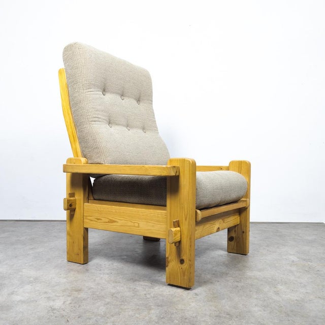 Designed by Yngve Ekström for Swedese. Manufactured in Sweden in the 1970s. Solid pine wood frame in very good original...