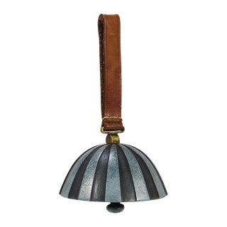 Vintage Zebra Dinner Bell by Carl Auböck, 1950s For Sale