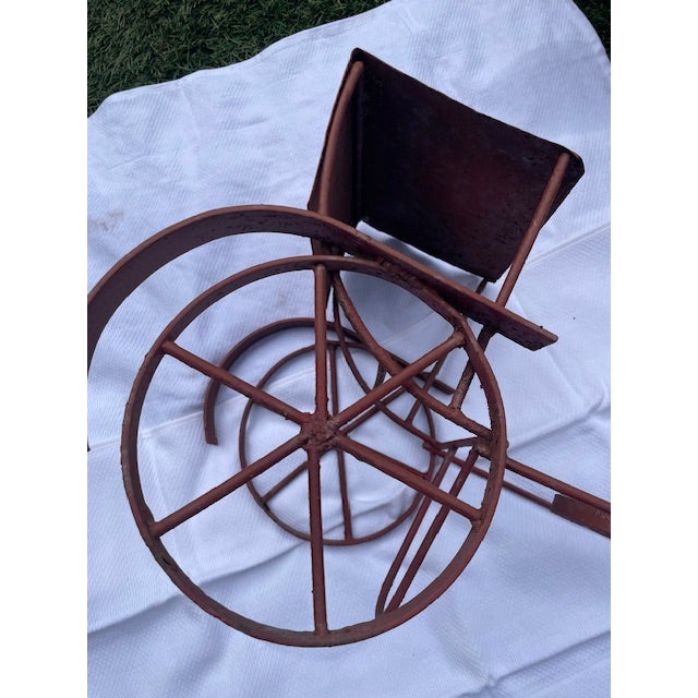 1990s Vintage Metal Plant Stand For Sale - Image 5 of 5