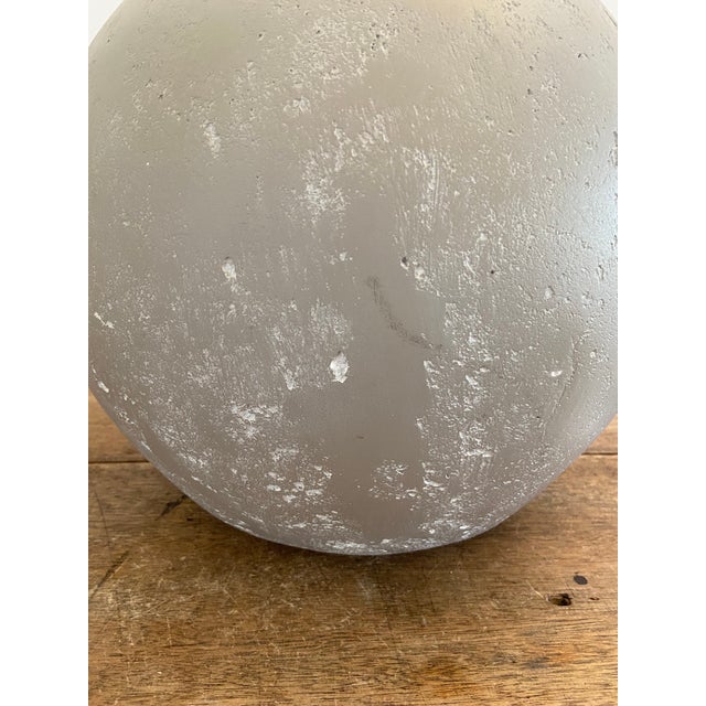 Late 20th Century Late 20th Century Bon Art Moonscape Cratered Plaster Table Lamp For Sale - Image 5 of 8