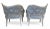 Wood 1950s Regency Asymmetrical Boudoir or Parlor Chairs - A Pair For Sale - Image 7 of 12
