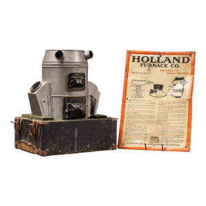 Vintage Holland Furnace Co. Salesman Demonstrator With Instruction Sign