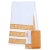 Contemporary Juhi Chevron Tablecloth, 4-seat table - Periwinkle & Yellow For Sale - Image 3 of 4