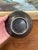 Textured Studio Pottery Bowl in Dark Iron-Glaze Finish With Radiating Pattern. For Sale In Seattle - Image 6 of 9