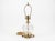 Vintage Waterford Crystal "Maeve" Globe Table Lamp With Shade & Crescent Brass Base For Sale In Atlanta - Image 6 of 6