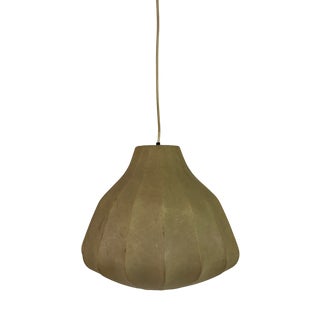 Vintage Italian Bell-Shaped Cocoon Lamp Pendant, 1960s For Sale