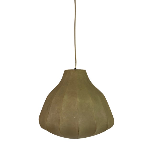 Vintage Italian Bell-Shaped Cocoon Lamp Pendant, 1960s For Sale