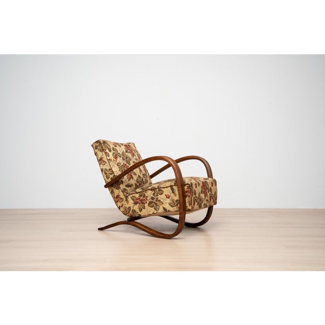 Beige Art Deco H269 Lounge Chairs by Jindřich Halabala, Czechoslovakia, 1930s For Sale - Image 8 of 17