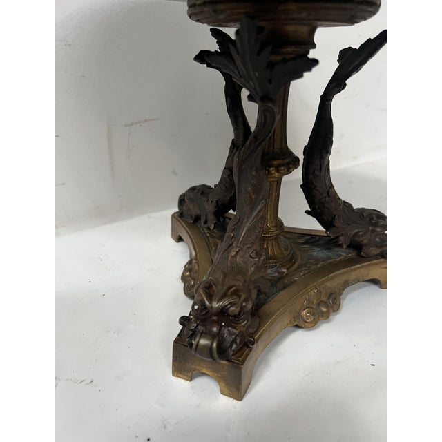 Bronze and Sea-Green Marble Trinket Tray, 1800s For Sale - Image 3 of 13