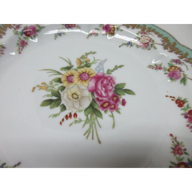 1980s 1980s Chelsea House Decorative Floral Design Dining Plate Asian Inspired For Sale - Image 5 of 9