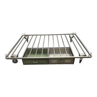 Full Size Pottery Barn Locker Collection Storage Platform. For Sale