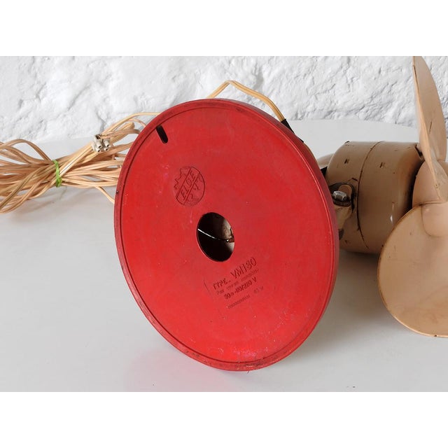 Metal Mid-Century Fan from Elge, France, 1950s For Sale - Image 7 of 11