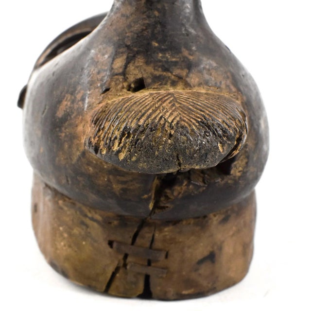 Early 20th Century Yaure Baule Portrait Mask Côte d'Ivoire For Sale In Denver - Image 6 of 7
