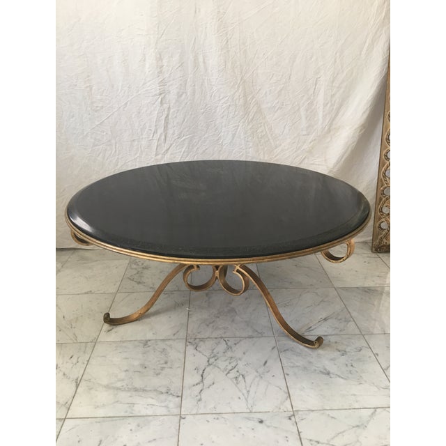Gold Gilt Marble Top Coffee Table Chairish