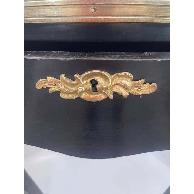 French Napoleon III Ebonized Mechanical Writing Table & Vanity, 19th Century For Sale - Image 15 of 18