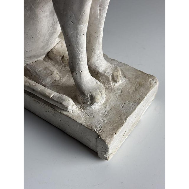 20th Century Plaster Statue of Cat For Sale - Image 6 of 11