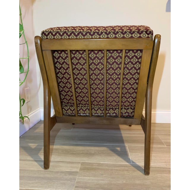 Mid Century Modern Danish Walnut Lounge Chair For Sale In Miami - Image 6 of 13