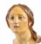 Head of woman man is a splendid sculpture realized in polychrome ceramic with glass eyes. Neaples, 18th Century. Very rare...