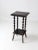 Black Antique Spool Table With Leather Top For Sale - Image 8 of 13