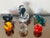 Shabby Chic 6 Vintage Mid 20 Th Century Art Glass Paperweights For Sale - Image 3 of 4