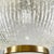 Mid-Century Modern Italian Chandelier in Molded Glass, Brass and Metal, 1950s For Sale - Image 9 of 16