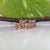 Blue Aaa Tanzanite Solitaire Studs, Emerald Cut 7x5mm - Fine Solid 14k Gold, Pair For Sale - Image 8 of 8
