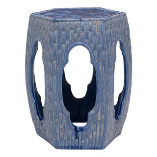 Chinese Bamboo Pond Garden Stool, C. 1850 For Sale