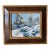 Original Bill Anton "Heavy Snows" Oil on Board 2012 Signed Front and Back For Sale