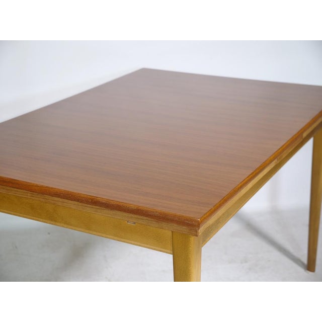 Brown Mid-Century Extendable Dining Table in Walnut, Germany, 1960s For Sale - Image 8 of 11