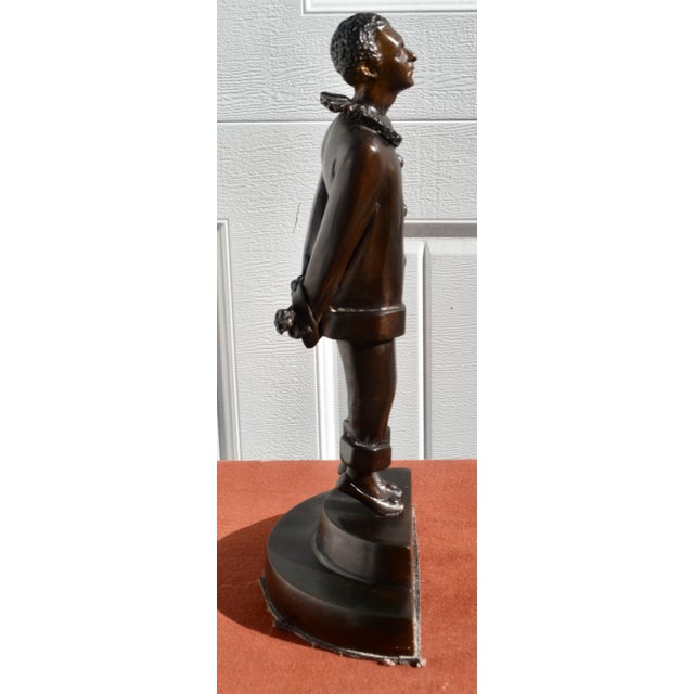 1980s French Art Deco Style Bronze Bookends Flirt Lovers For Sale - Image 5 of 18