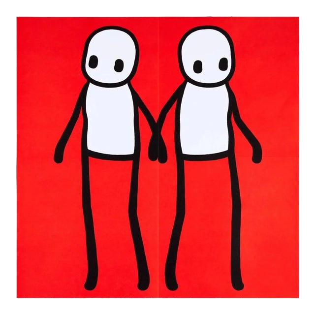 Stik, Holding Hands (Red), 2020 For Sale