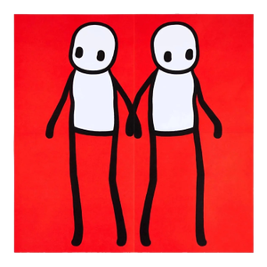 Stik, Holding Hands (Red), 2020