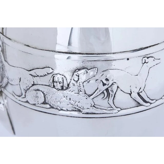 Antique Silver Claret Jug by Frederick Elkington For Sale - Image 4 of 12